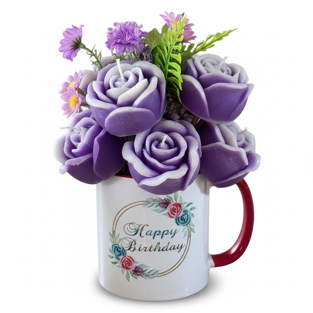 Personalized Happy Birthday Candle Mug
ā Candle + Mug in One Gift