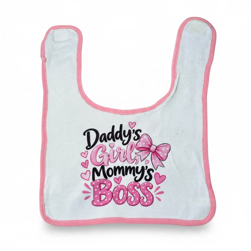 Daddy's Girl, Mommy's Boss – Funny Baby Bib