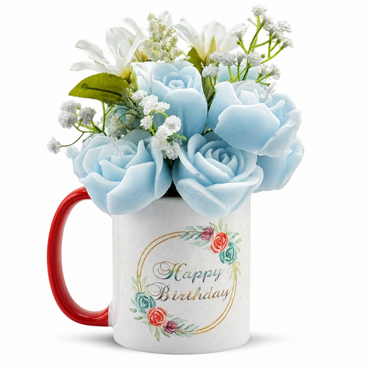 Personalized Happy Birthday Candle Mug 
– Candle + Mug in One Gift