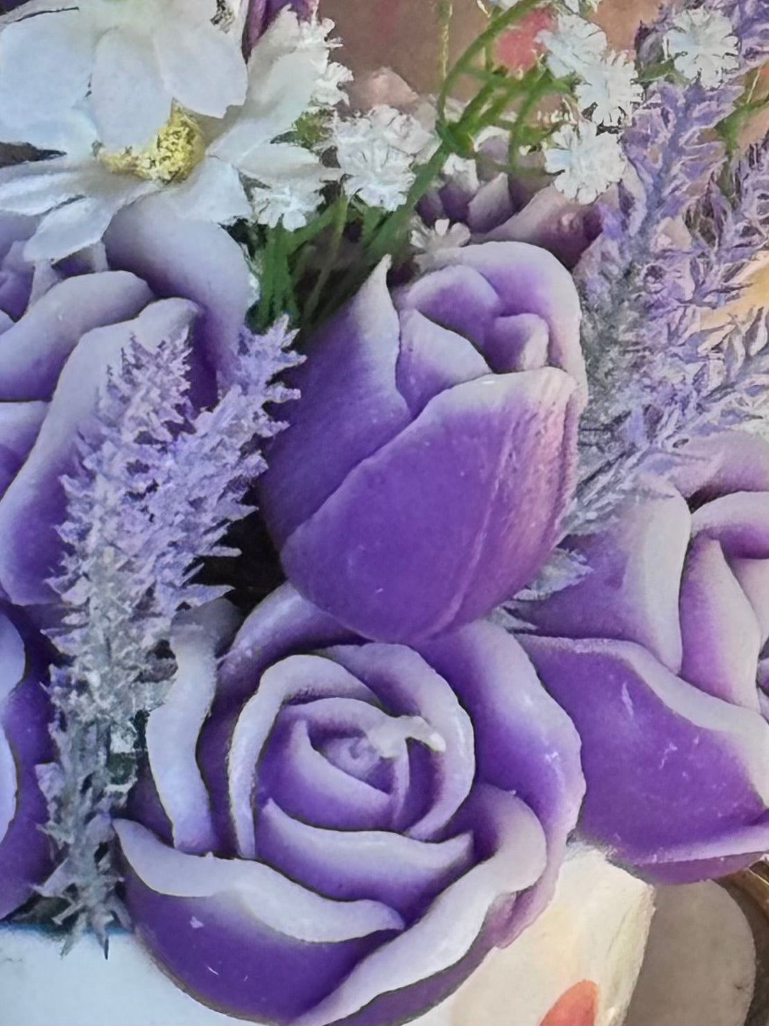 Elegant Candle Flower in Lenox Vase
