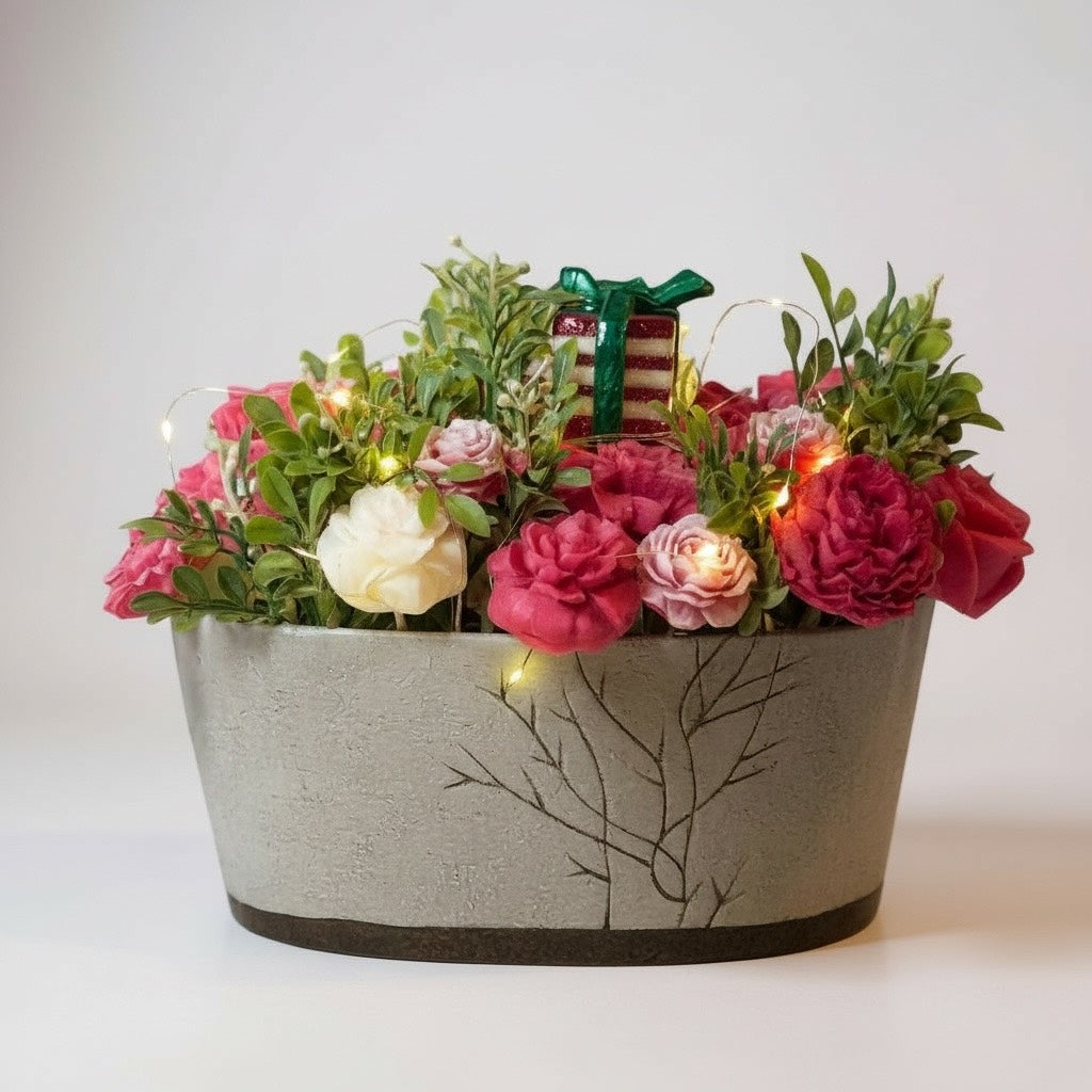 Candle Flowers Centerpiece - Luxury Table Decor