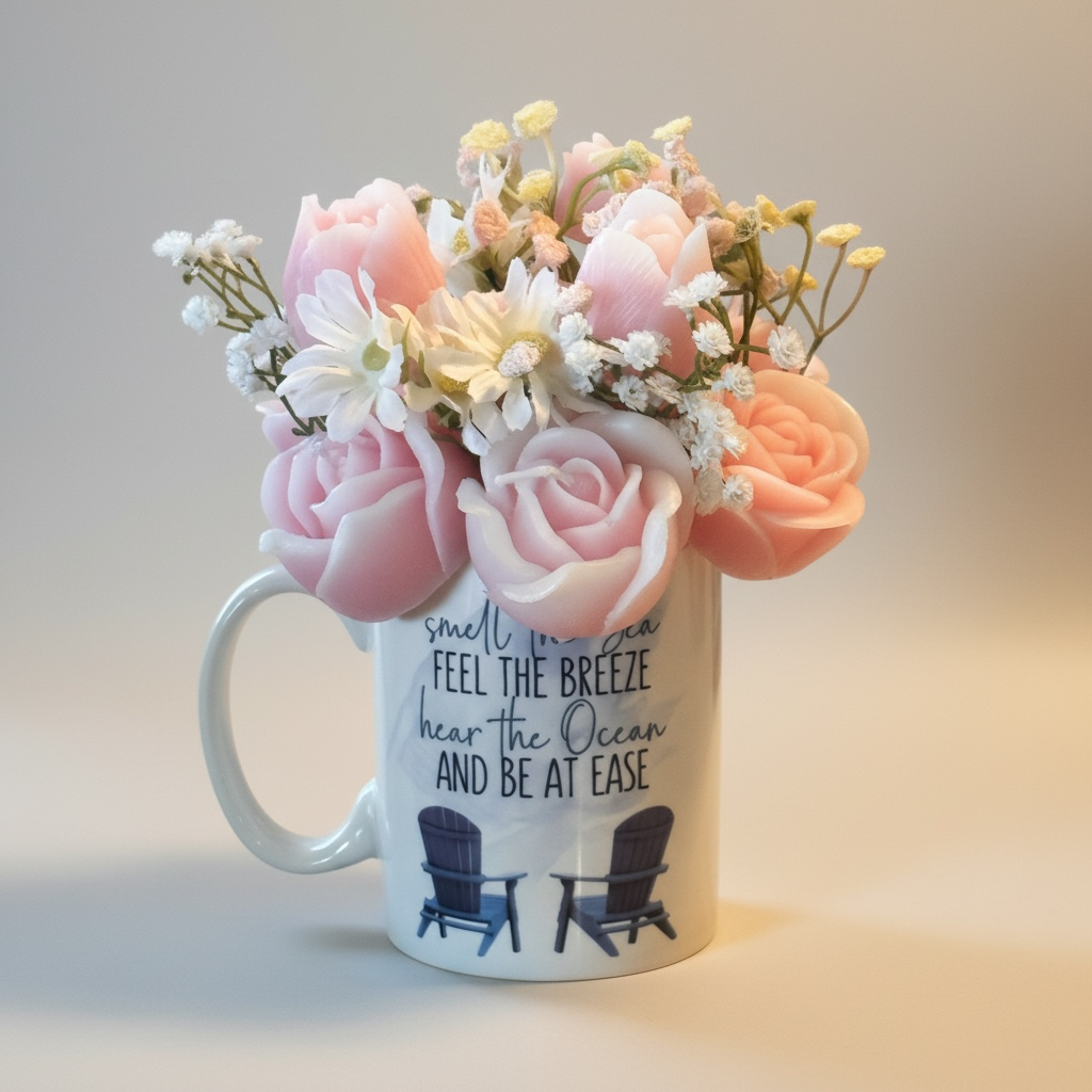 Seaside Serenity Candle Bloom Mug