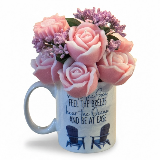 Seaside Serenity Candle Bloom Mug