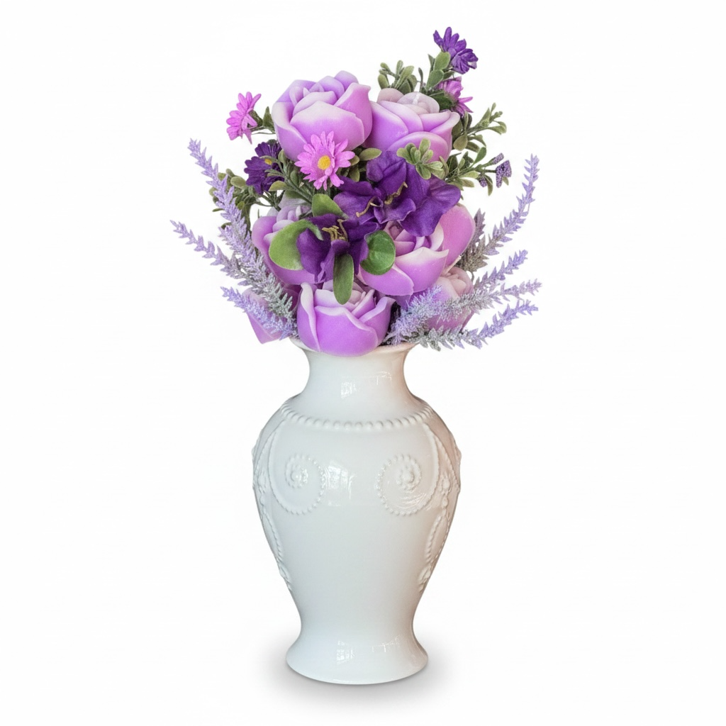 Elegant Candle Flower in Lenox Vase
