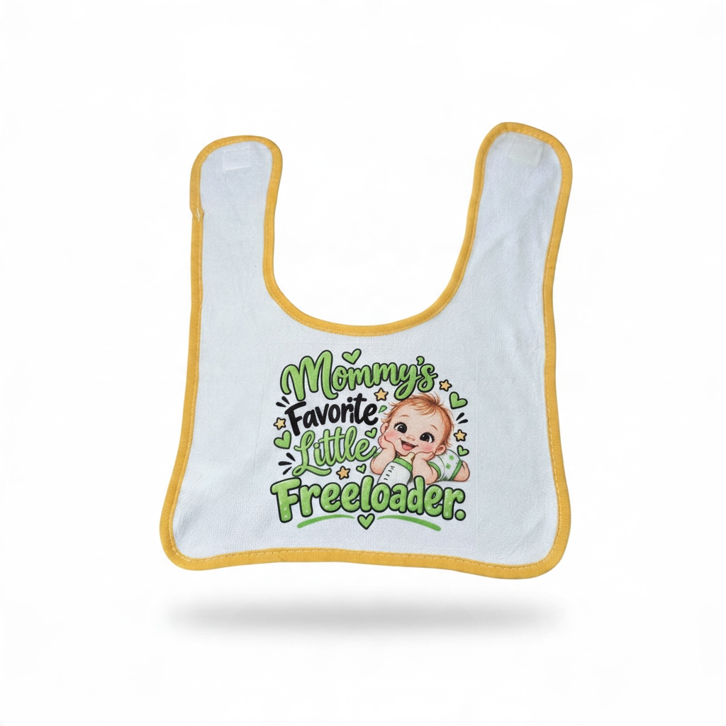 Mommy's Favorite Little Freeloader – Funny Baby Bib