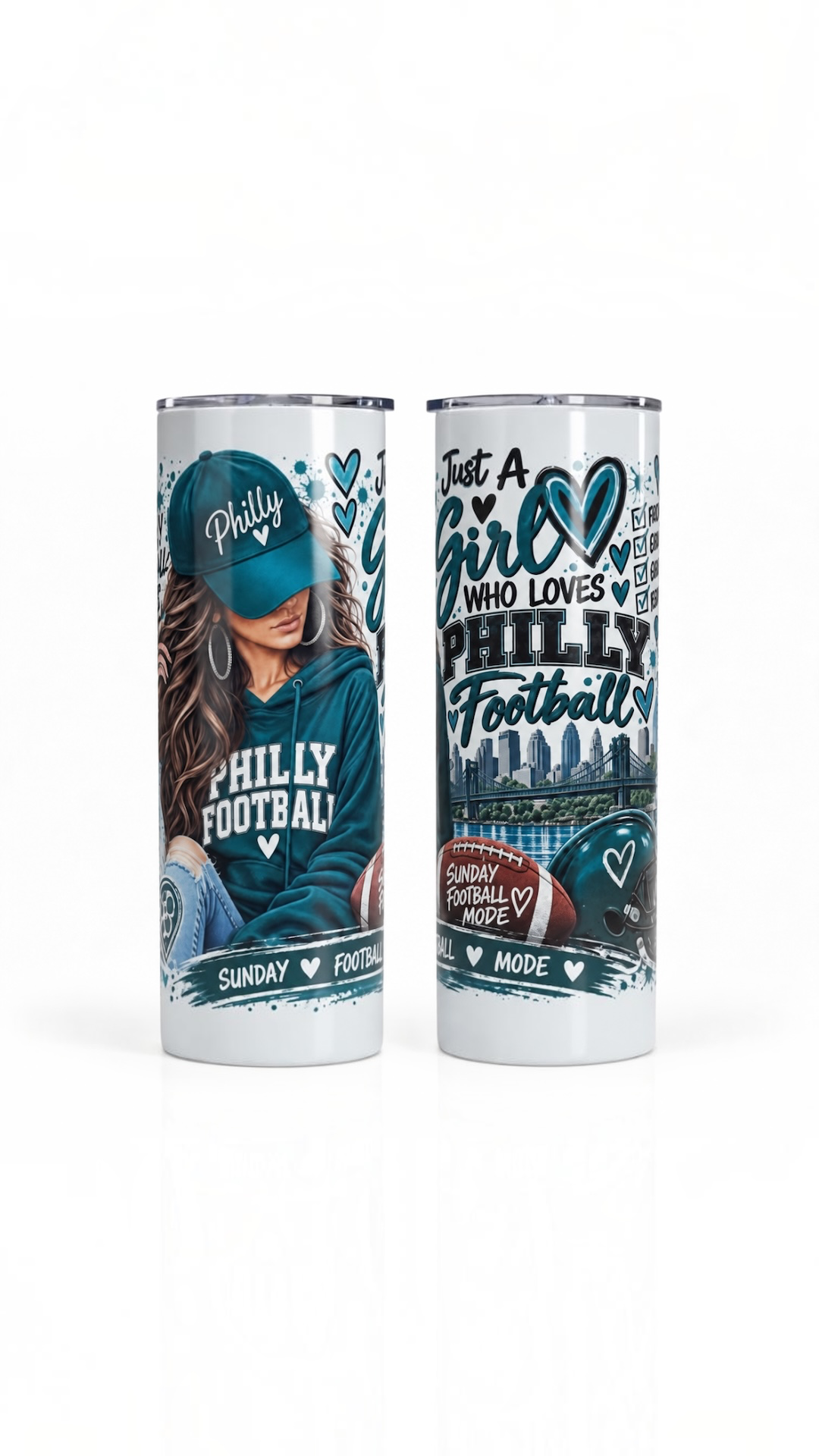 Just a Girl Who Loves Philly Football – 20 oz Tumbler